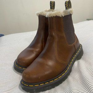 Dr Marten Faux Fur Lined Chelsea Boots 7